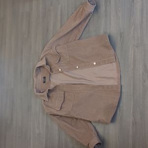 Corduroy shacket / light brown / L